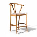 Wishbone Ahşap Bar Sandalyesi