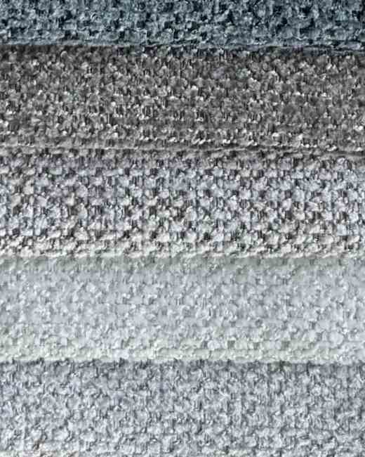 CLK HOME Alaba kumaş renk kartelası, 01, 09–16, 19 renk kodları